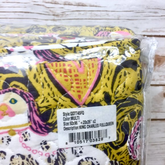 Ida Mae King Charles 3 Piece Quilt Sham Set FQ - Picture 3 of 12